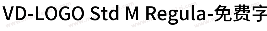 VD-LOGO Std M Regula字体转换